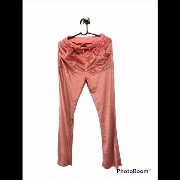 Pink Women’s Two-piece Long Sleeve Flare Bottom Sport / Sweat Suit NWT - Picture 9 of 11